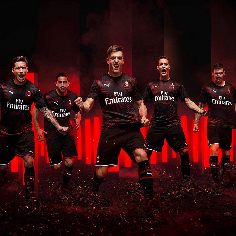 PUMA推出AC米兰2019/20赛季第二客场球衣