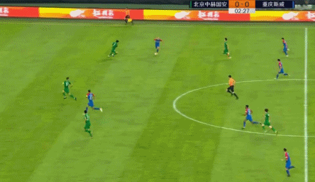 国安4-1逆转重庆,比埃拉造两球,奥古斯托点射