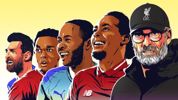 ESPN年度100人综述:曼城利物浦成最大赢家